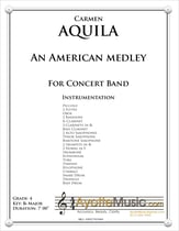 An American Medley Concert Band sheet music cover